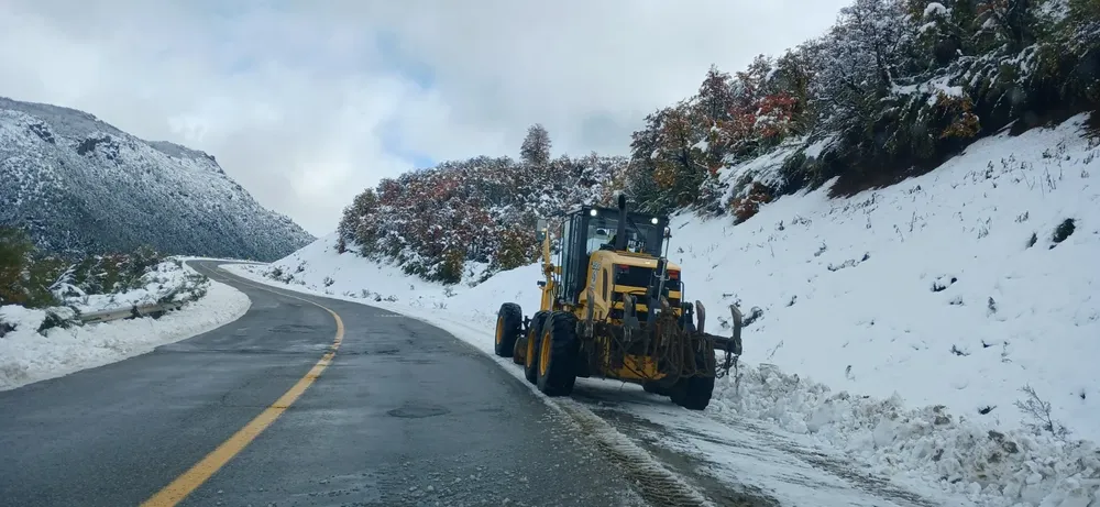 nieve y maquina